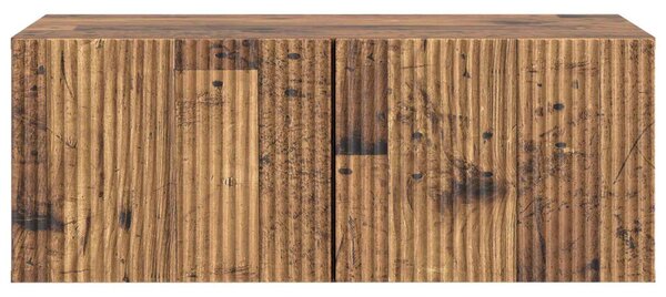 Fali TV szekrény Antik Fa 78,5 x 41 x 30 cm Szerelt Fa