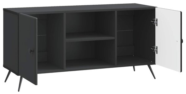 TV szekrény Fekete 102 x 34,5 x 50 cm Szerelt Fa