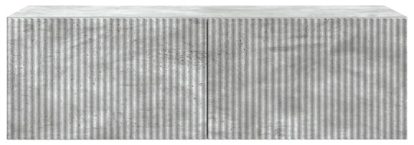 Fali TV szekrény Betonszürke 98 x 41 x 30 cm Szerelt Fa
