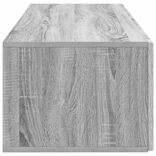 Fali TV szekrény Szürke Sonoma 98 x 41 x 30 cm Szerelt Fa