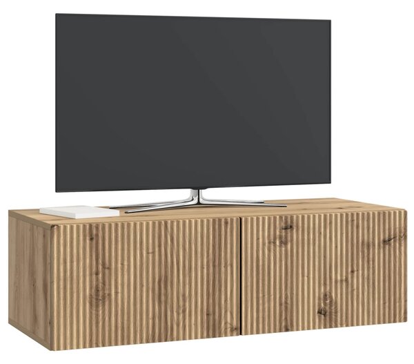 Fali TV szekrény Kézműves Tölgy 98 x 41 x 30 cm Szerelt Fa