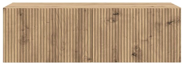 Fali TV szekrény Kézműves Tölgy 98 x 41 x 30 cm Szerelt Fa