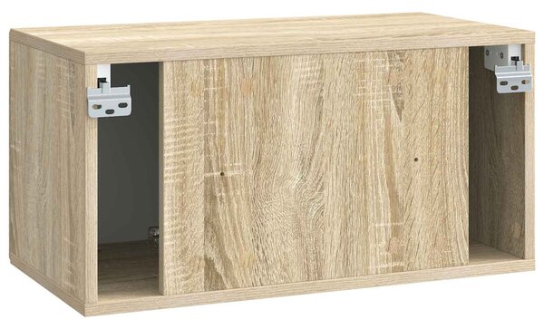 Fali TV szekrény Sonoma Tölgy 59,5 x 31 x 30 cm Szerelt Fa
