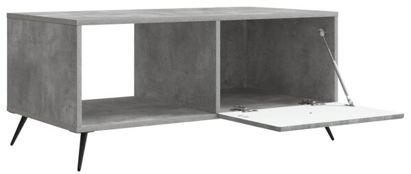 Dohányzóasztal Betonszürke 90 x 50 x 40 cm Szerelt Fa