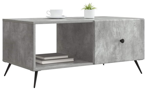 Dohányzóasztal Betonszürke 90 x 50 x 40 cm Szerelt Fa