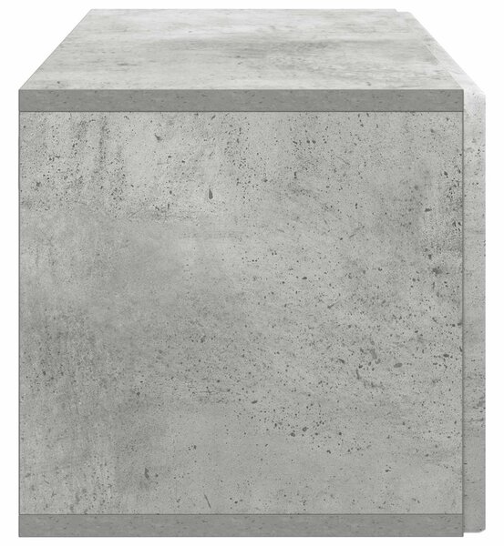 Fali TV szekrény Betonszürke 59,5 x 31 x 30 cm Szerelt Fa