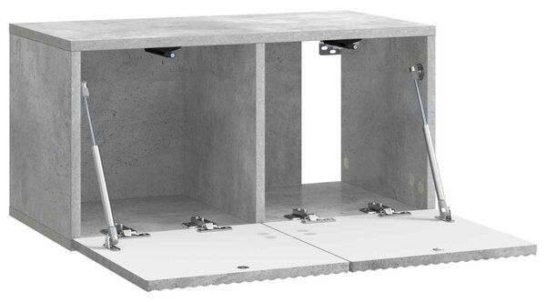Fali TV szekrény Betonszürke 59,5 x 31 x 30 cm Szerelt Fa