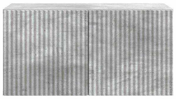 Fali TV szekrény Betonszürke 59,5 x 31 x 30 cm Szerelt Fa