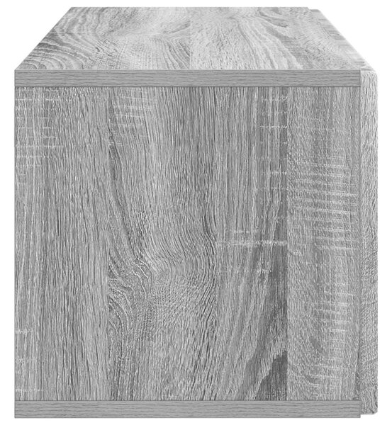 Fali TV szekrény Szürke Sonoma 59,5 x 31 x 30 cm Szerelt Fa