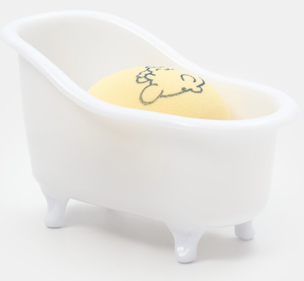 Sinsay - Sminkszivacs fürdőkád tartóval PomPomPurin - világossárga