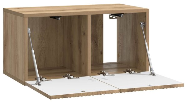 Fali TV szekrény Kézműves Tölgy 59,5 x 31 x 30 cm Szerelt Fa