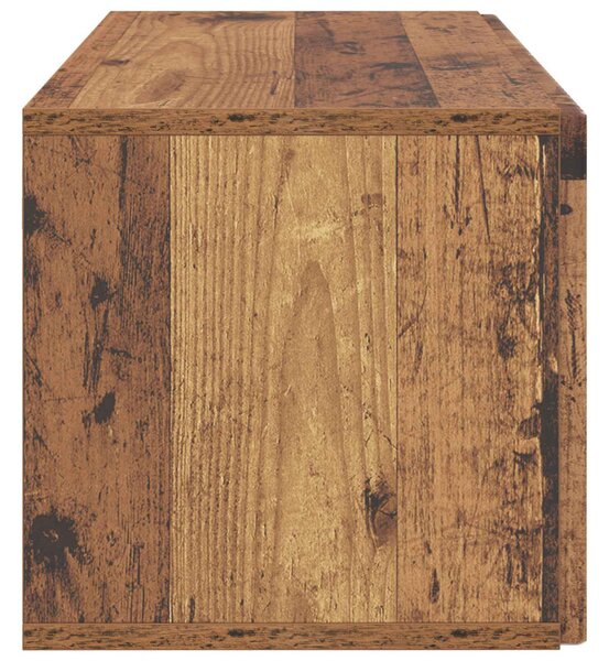 Fali TV szekrény Antik Fa 59,5 x 31 x 30 cm Szerelt Fa
