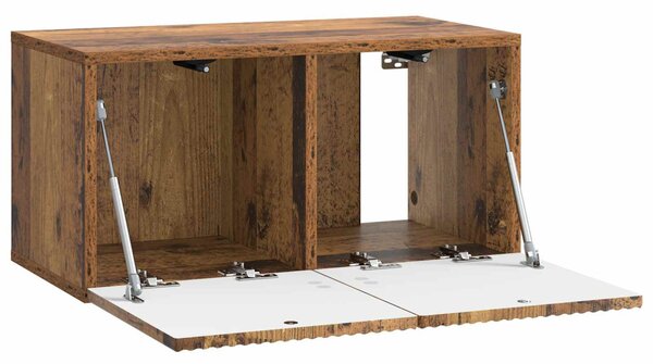 Fali TV szekrény Antik Fa 59,5 x 31 x 30 cm Szerelt Fa