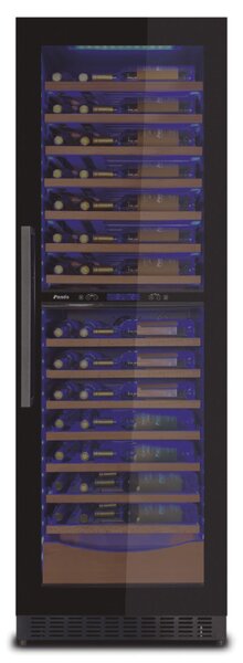Pando PVZB 180-110CRL borhűtő, pult alá szerelhető, fekete, balos
