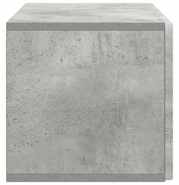 Fali TV szekrény Betonszürke 78,5 x 31 x 30 cm Szerelt Fa