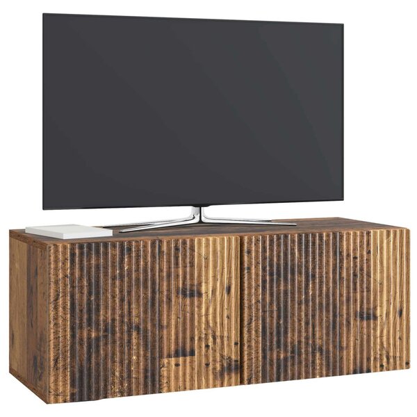 Fali TV szekrény Antik Fa 78,5 x 31 x 30 cm Szerelt Fa