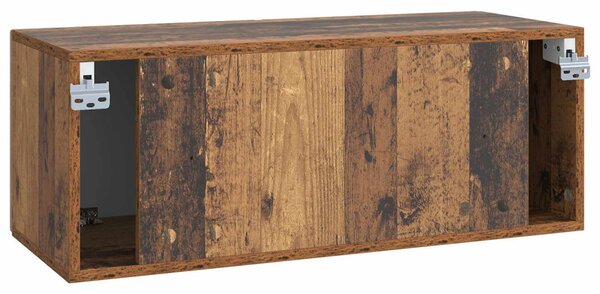 Fali TV szekrény Antik Fa 78,5 x 31 x 30 cm Szerelt Fa
