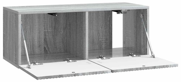 Fali TV szekrény Szürke Sonoma 78,5 x 31 x 30 cm Szerelt Fa