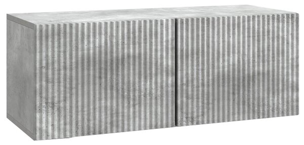 Fali TV szekrény Betonszürke 78,5 x 31 x 30 cm Szerelt Fa