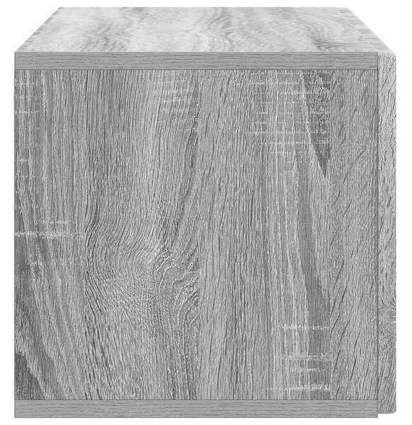Fali TV szekrény Szürke Sonoma 78,5 x 31 x 30 cm Szerelt Fa