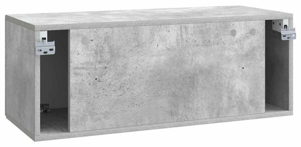 Fali TV szekrény Betonszürke 78,5 x 31 x 30 cm Szerelt Fa