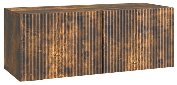 Fali TV szekrény Füstös Tölgy 78,5 x 31 x 30 cm Szerelt Fa