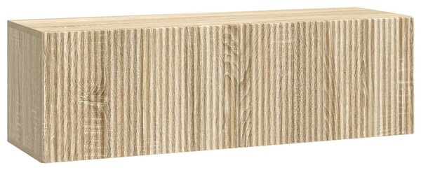 Fali TV szekrény Sonoma Tölgy 98 x 31 x 30 cm Szerelt Fa