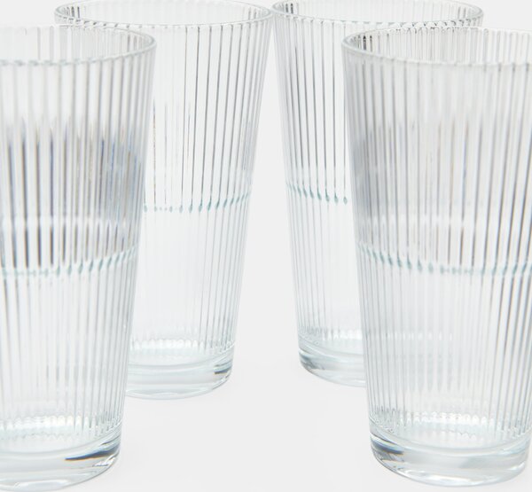 Sinsay - Bordázott pohár szett 4 pack - clear