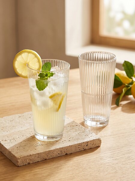 Sinsay - Bordázott pohár szett 4 pack - clear