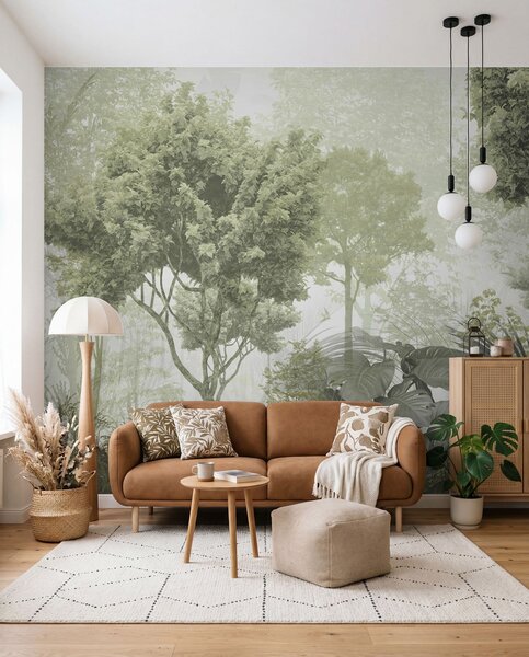 Fotótapéta Reggel az erdő mélyén, Fotótapéta erdő, Fotótapéta erdő dzsungel, u97409 : Uwalls.hu