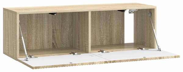 Fali TV szekrény Sonoma Tölgy 98 x 31 x 30 cm Szerelt Fa