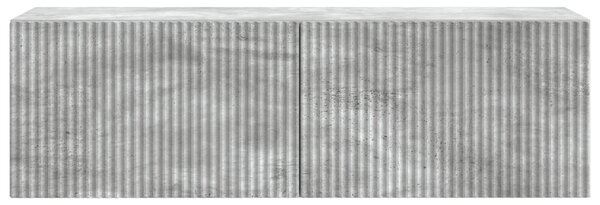 Fali TV szekrény Betonszürke 98 x 31 x 30 cm Szerelt Fa