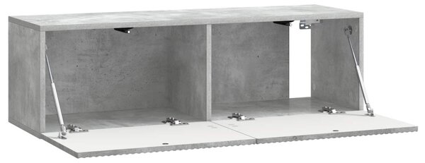 Fali TV szekrény Betonszürke 98 x 31 x 30 cm Szerelt Fa
