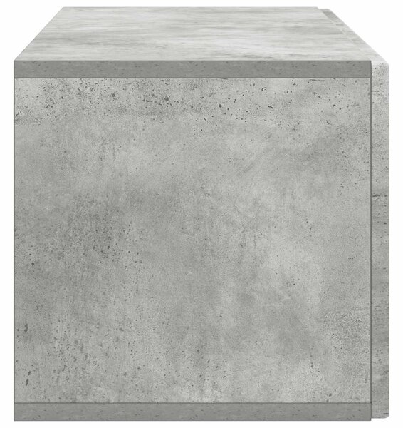 Fali TV szekrény Betonszürke 98 x 31 x 30 cm Szerelt Fa