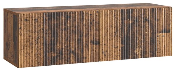 Fali TV szekrény Antik Fa 98 x 31 x 30 cm Szerelt Fa