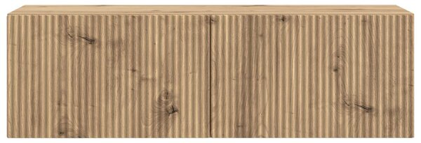 Fali TV szekrény Kézműves Tölgy 98 x 31 x 30 cm Szerelt Fa