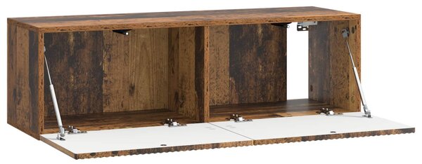 Fali TV szekrény Antik Fa 98 x 31 x 30 cm Szerelt Fa