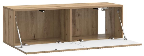 Fali TV szekrény Kézműves Tölgy 98 x 31 x 30 cm Szerelt Fa