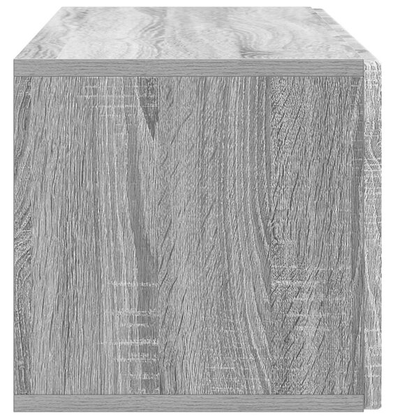 Fali TV szekrény Szürke Sonoma 98 x 31 x 30 cm Szerelt Fa