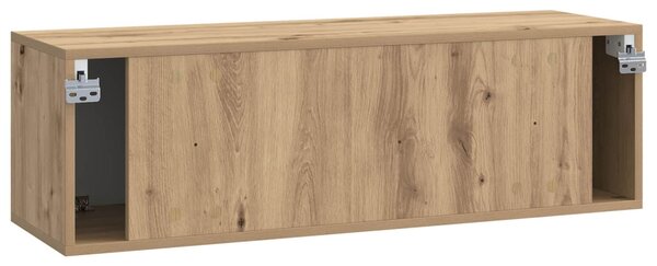 Fali TV szekrény Kézműves Tölgy 98 x 31 x 30 cm Szerelt Fa