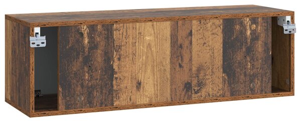 Fali TV szekrény Antik Fa 98 x 31 x 30 cm Szerelt Fa