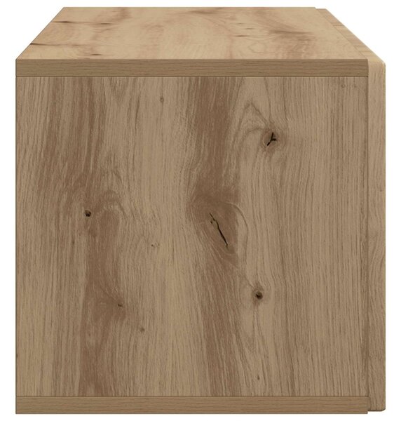 Fali TV szekrény Kézműves Tölgy 98 x 31 x 30 cm Szerelt Fa