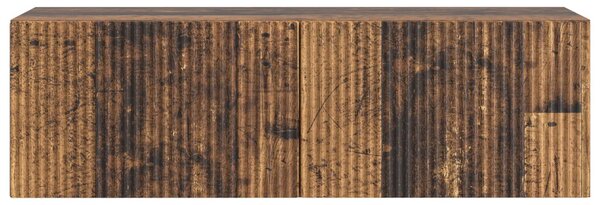 Fali TV szekrény Antik Fa 98 x 31 x 30 cm Szerelt Fa