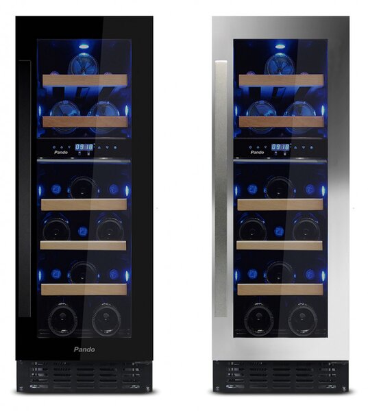 Pando PVMB 30-16XR borhűtő - pult alá építhető, inox, jobbos