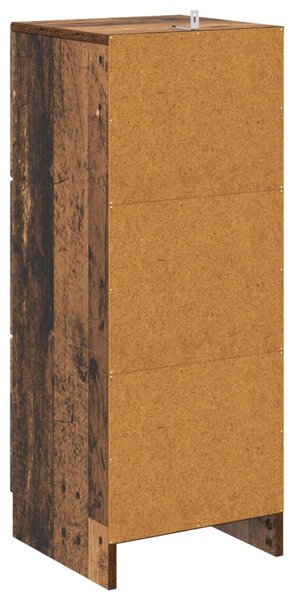 Fiókos szekrény Antik Fa 33 x 34,5 x 87 cm Szerelt Fa