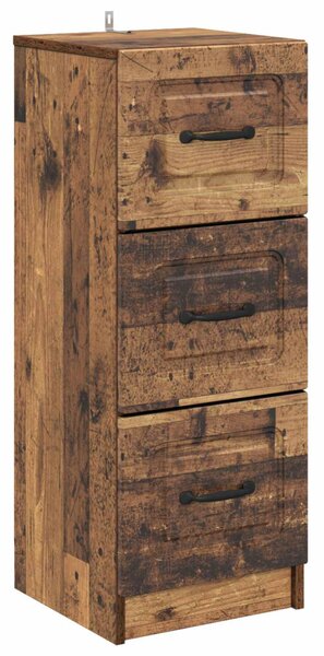 Fiókos szekrény Antik Fa 33 x 34,5 x 87 cm Szerelt Fa