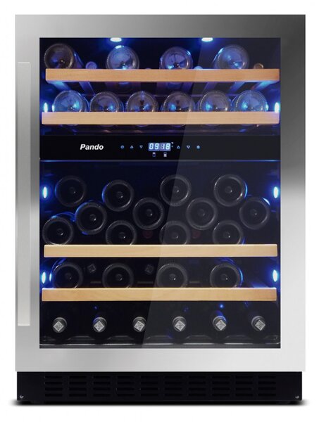 Pando PVMB 60-46XL borhűtő - pult alá építhető, inox, balos