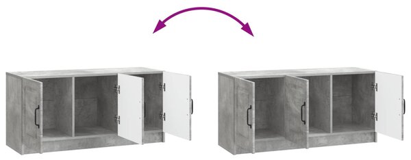 TV szekrény Betonszürke 99 x 34,5 x 47 cm Szerelt Fa
