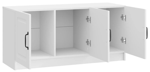 TV szekrény Magasfényű Fehér 99 x 34,5 x 47 cm Szerelt Fa