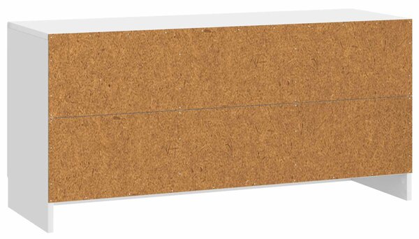 TV szekrény Magasfényű Fehér 99 x 34,5 x 47 cm Szerelt Fa